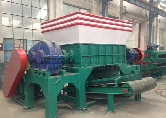 중국 Eco 식물을 수용량 갈가리 찢는 친절한 폐기물 차 슈레더 낭비 타이어 40 톤 협력 업체