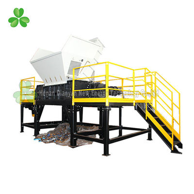 중국 노란 이중 갱구 슈레더/쓰레기 슈레더 기계 2 톤/시간 수용량 협력 업체